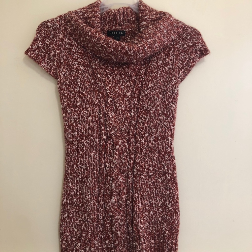 Short Sleeve Sweater Dress
